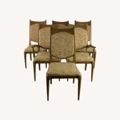 MCM Set Of 6 Dining Chairs With Vintage Upholstery 25 MCM Set Of 6 Dining Chairs With Vintage Upholstery -Home Furnishings Store 1500 1500 frame 0 1285