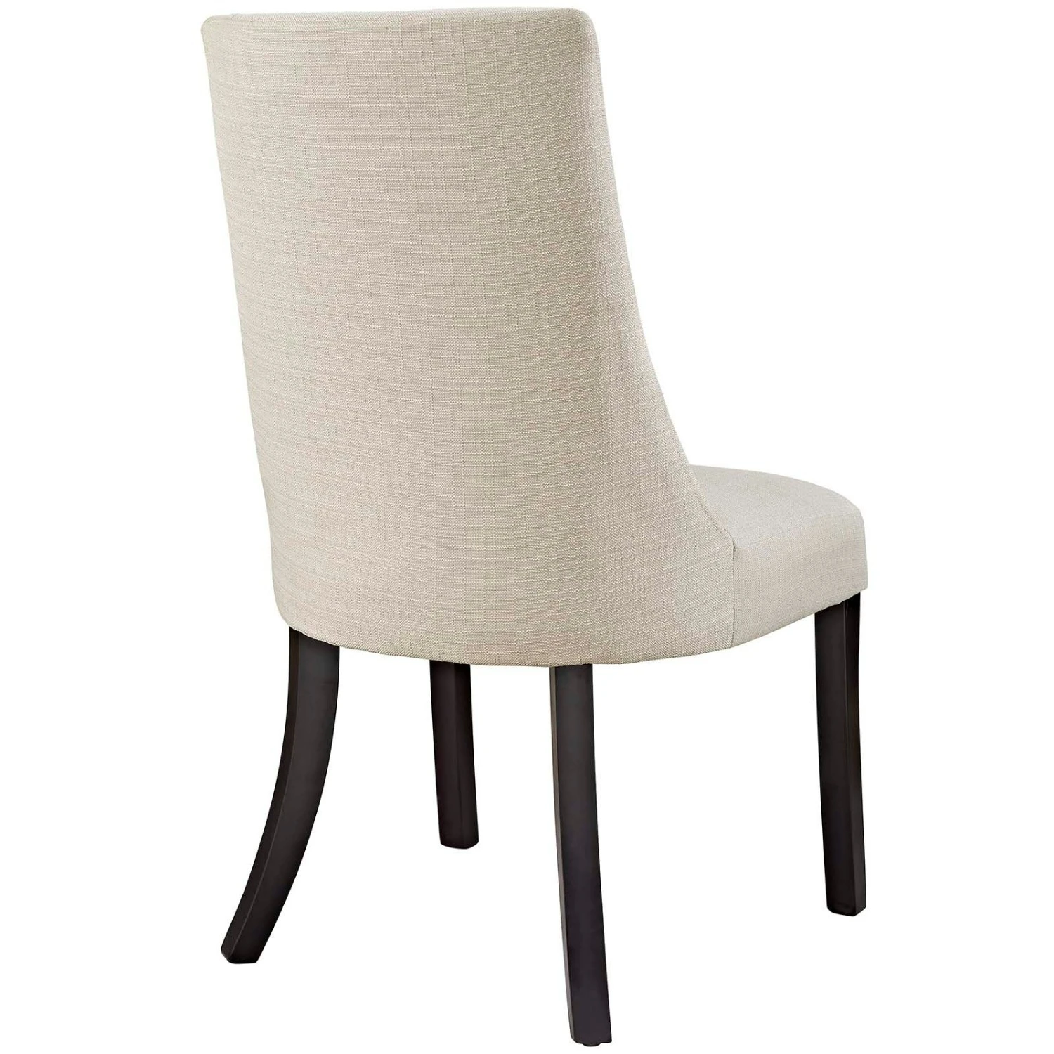 Other Dining Chair In Beige Fabric & Parawood Legs 7 Other Dining Chair In Beige Fabric & Parawood Legs - Image 5