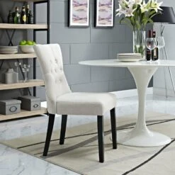 Other Modern Dining Chair In Beige Fabric &Hardwood Legs -Home Furnishings Store 1500 1500 frame 0 1388