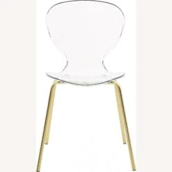 Other Dining Chair In Polycarbonate & Gold Metal Frame