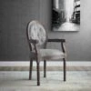 Other Dining Chair In Light Gray W/ Scooped Armrests -Home Furnishings Store 1500 1500 frame 0 1451