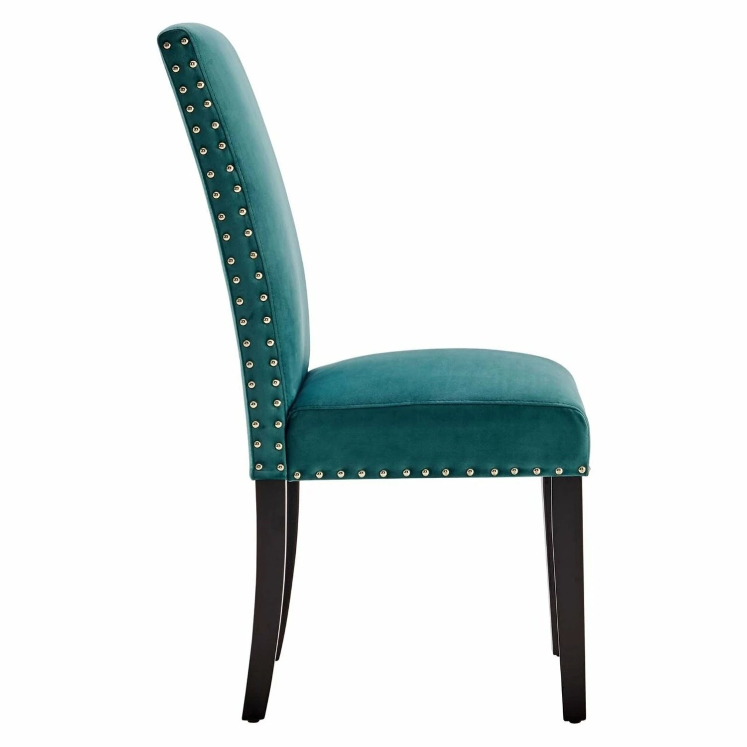 Other Dining Chair In Teal Velvet W/ High Back Design 4 Other Dining Chair In Teal Velvet W/ High Back Design - Image 2