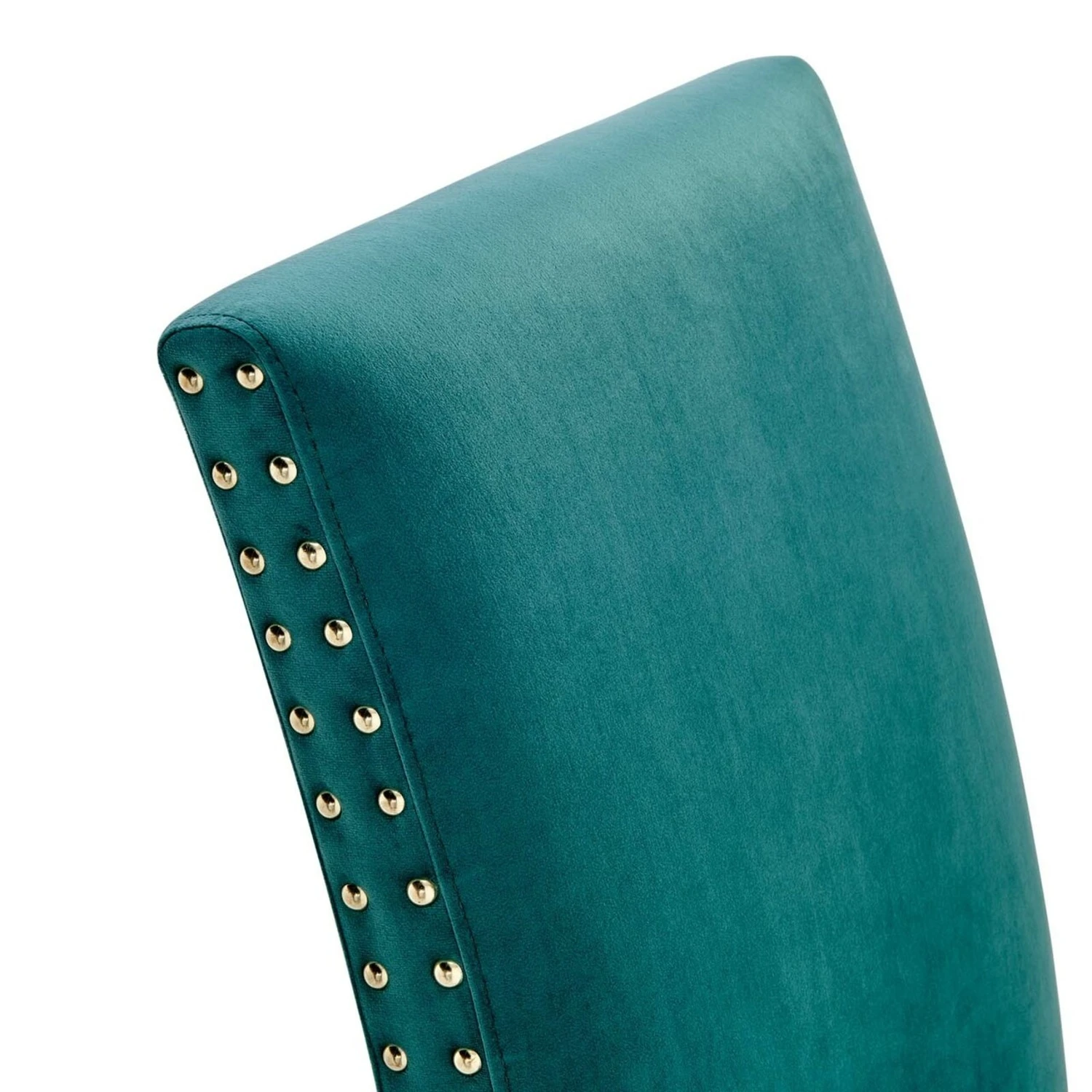 Other Dining Chair In Teal Velvet W/ High Back Design 5 Other Dining Chair In Teal Velvet W/ High Back Design - Image 3