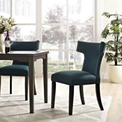 Other Dining Chair In Azure Fabric W/ Nailhead Trim -Home Furnishings Store 1500 1500 frame 0 1543