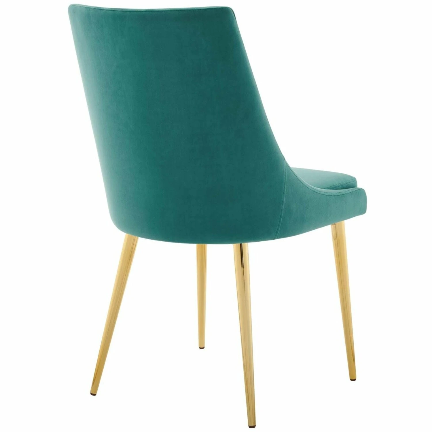 Other Modern Dining Chair In Teal Performance Velvet 7 Other Modern Dining Chair In Teal Performance Velvet - Image 5