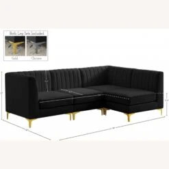 Other Modular Sectional In Channel Tufted Black Velvet 24 Other Modular Sectional In Channel Tufted Black Velvet -Home Furnishings Store 1500 1500 frame 0 156