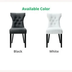 Other Modern Dining Chair In White Vinyl Upholstery