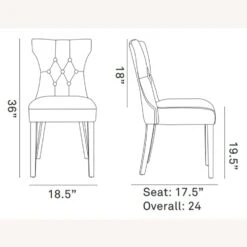 Other Modern Dining Chair In White Vinyl Upholstery -Home Furnishings Store 1500 1500 frame 0 1564