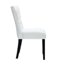 Other Modern Dining Chair In White Vinyl Upholstery -Home Furnishings Store 1500 1500 frame 0 1565