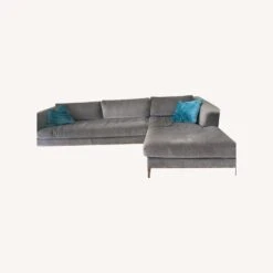 Italian Taper Gray Sectional In Lux Velvet -Home Furnishings Store 1500 1500 frame 0 1622