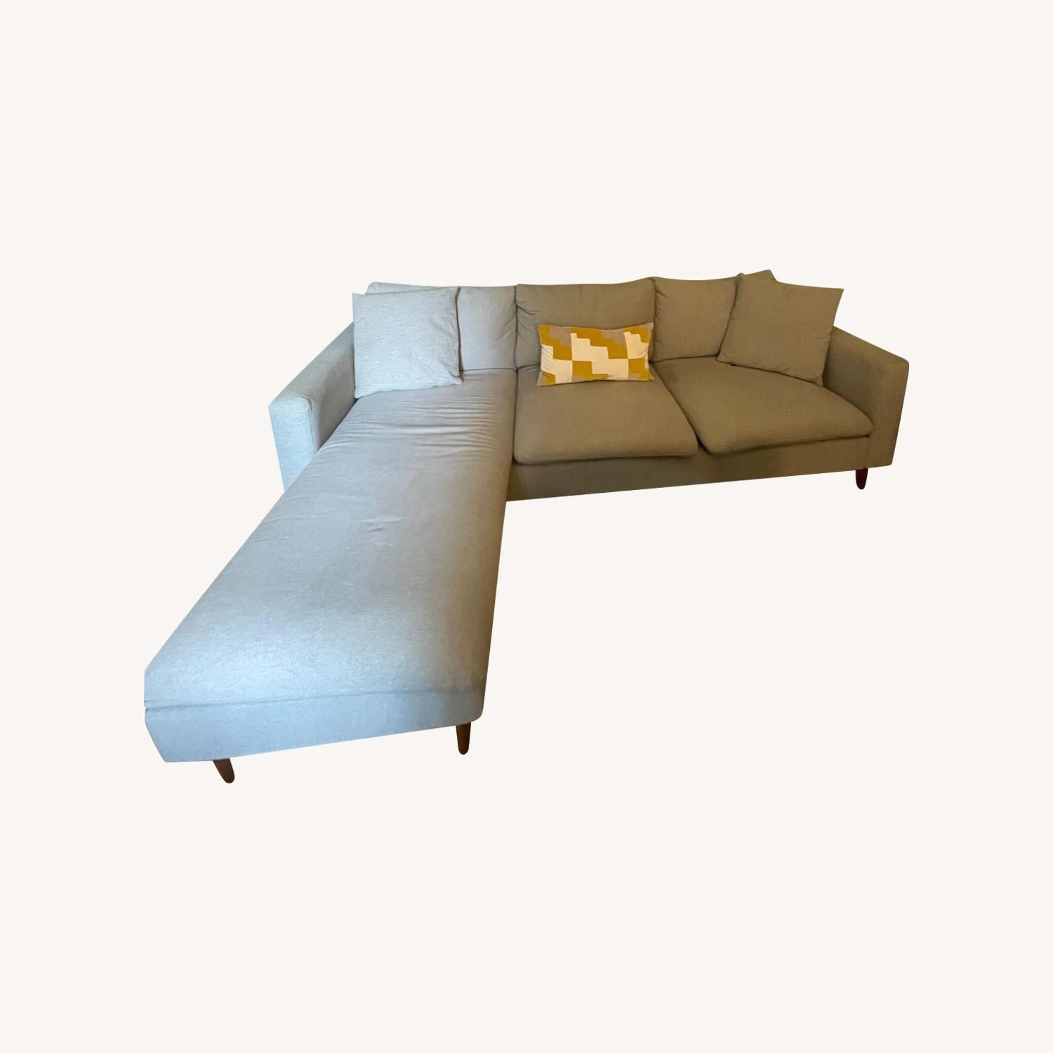 AllModern Gray Sectional Sofa 6 AllModern Gray Sectional Sofa - Image 4