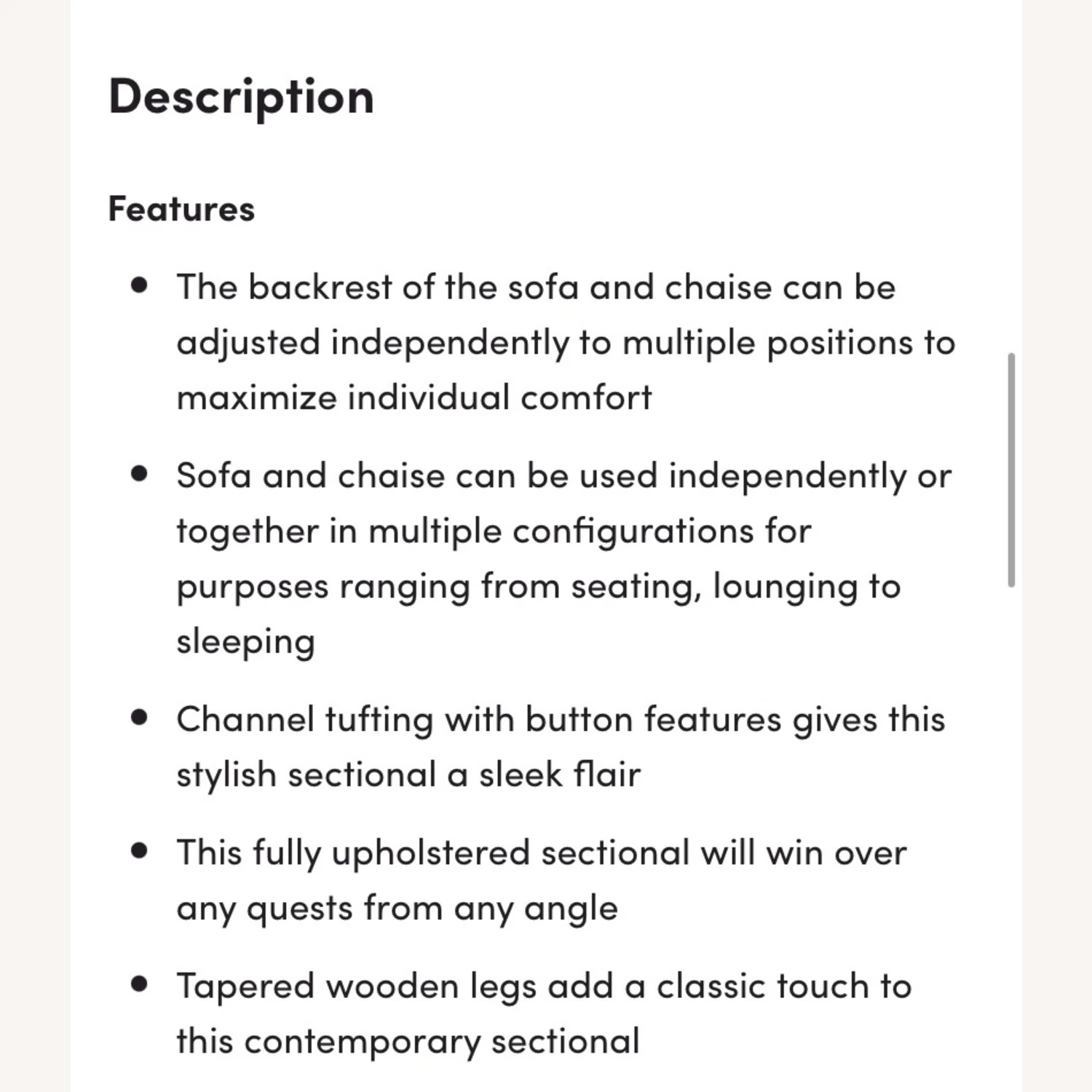 Battiste 112 Wide Reversible Sofa & Chaise 3 Battiste 112 Wide Reversible Sofa & Chaise