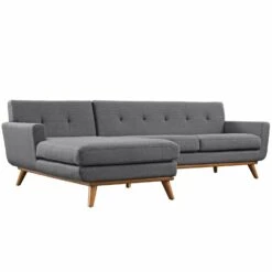 Other 2-Piece Sectional In Gray W/ Tufted Buttons Finish 12 Other 2-Piece Sectional In Gray W/ Tufted Buttons Finish -Home Furnishings Store 1500 1500 frame 0 1640