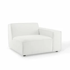 Other 2-Piece Sectional In White Fabric Upholstery 18 Other 2-Piece Sectional In White Fabric Upholstery -Home Furnishings Store 1500 1500 frame 0 1652