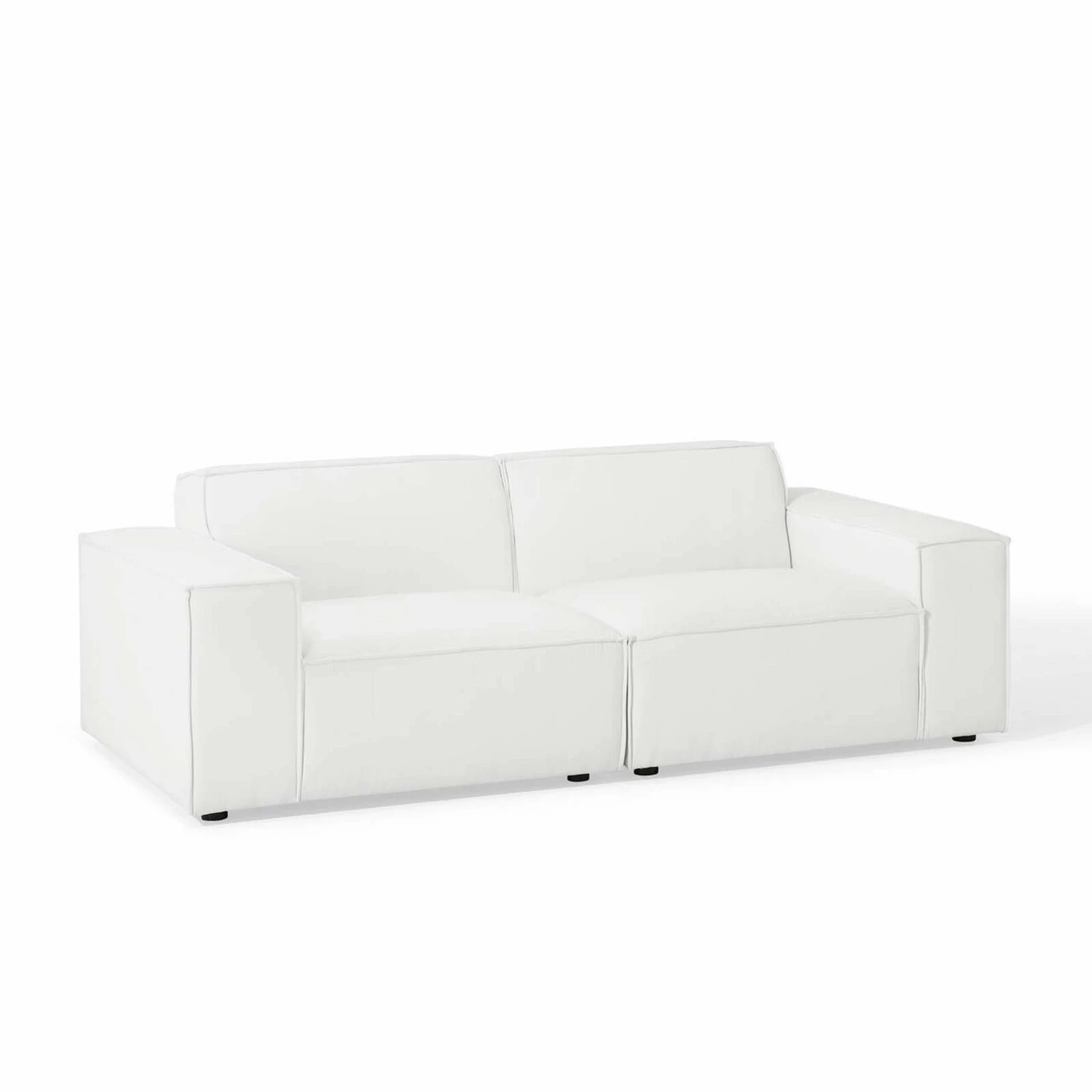 Other 2-Piece Sectional In White Fabric Upholstery 11 Other 2-Piece Sectional In White Fabric Upholstery - Image 9