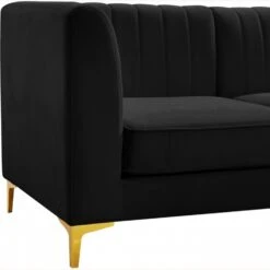 Other Modular Sectional In Channel Tufted Black Velvet 39 Other Modular Sectional In Channel Tufted Black Velvet -Home Furnishings Store 1500 1500 frame 0 171
