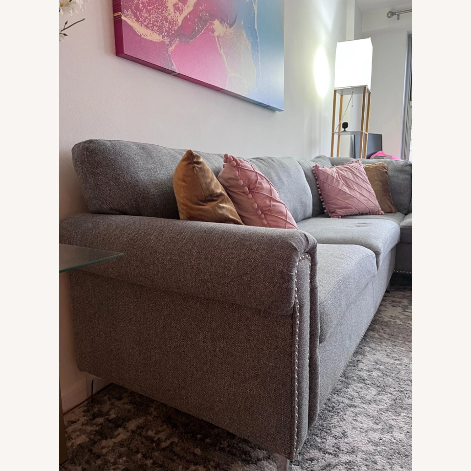 Gray Sectional Sofa 7 Gray Sectional Sofa - Image 5