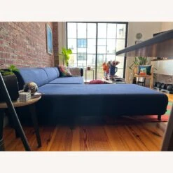 Wide Modular Sectional In Cobalt