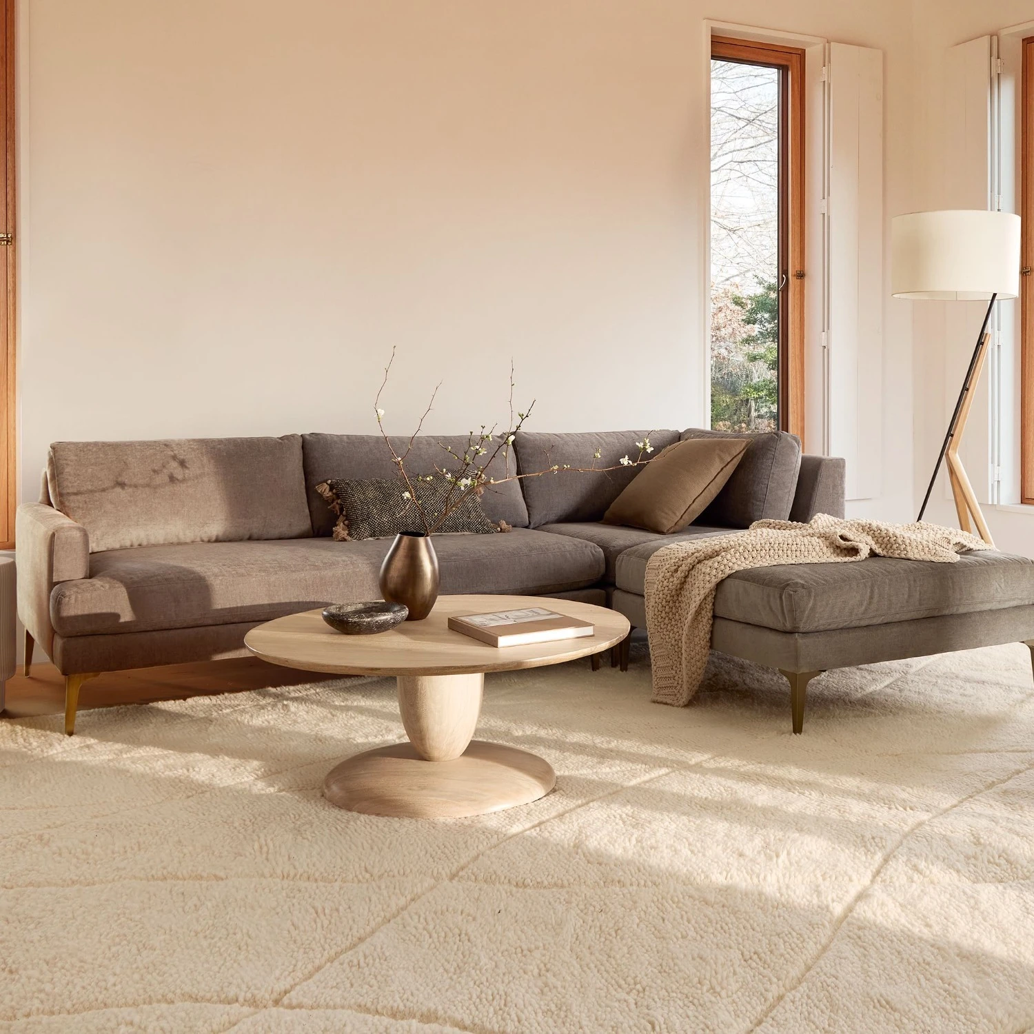 West Elm Andes 3-Piece Ottoman Sectional 5 West Elm Andes 3-Piece Ottoman Sectional - Image 3