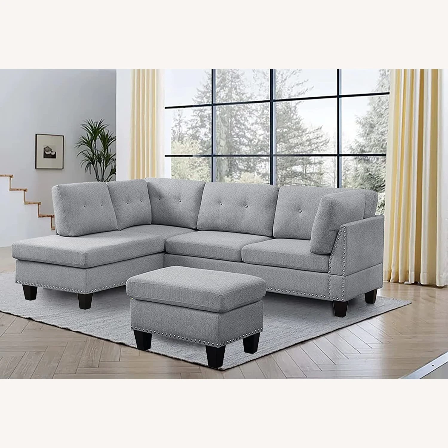 Other L-Shape Sectional Sofa With Ottoman - Left Chaise 10 Other L-Shape Sectional Sofa With Ottoman - Left Chaise - Image 8