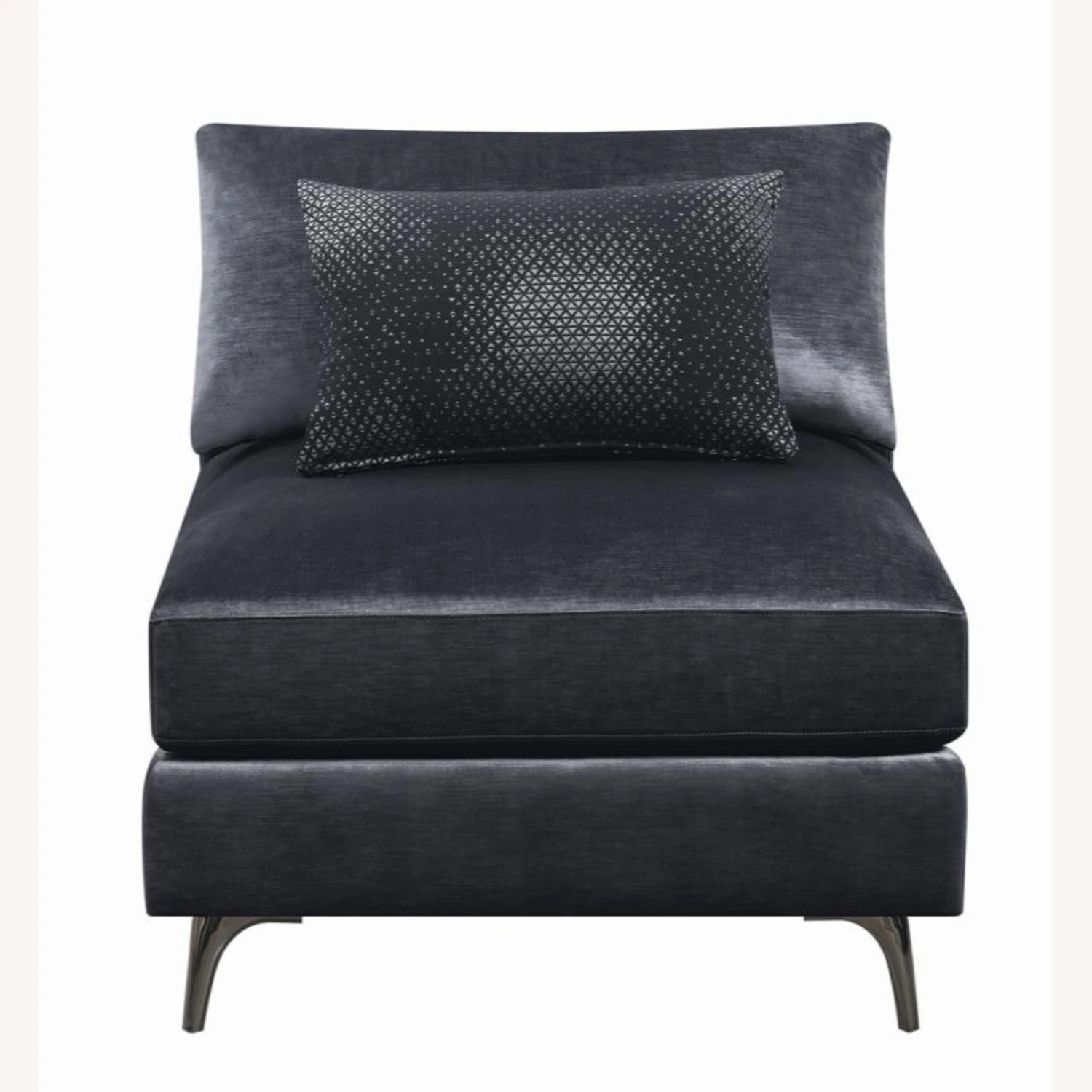 Other Modular Sectional In Charcoal Velvet Fabric 10 Other Modular Sectional In Charcoal Velvet Fabric - Image 8