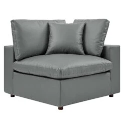 Other 5-Piece Sectional Sofa In Gray Vegan Leather -Home Furnishings Store 1500 1500 frame 0 2001
