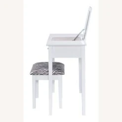 Other Vanity Desk In White Finish W/ Zebra Design Stool 22 Other Vanity Desk In White Finish W/ Zebra Design Stool -Home Furnishings Store 1500 1500 frame 0 2391