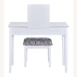 Other Vanity Desk In White Finish W/ Zebra Design Stool 27 Other Vanity Desk In White Finish W/ Zebra Design Stool -Home Furnishings Store 1500 1500 frame 0 2396