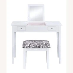 Other Vanity Desk In White Finish W/ Zebra Design Stool 28 Other Vanity Desk In White Finish W/ Zebra Design Stool -Home Furnishings Store 1500 1500 frame 0 2397