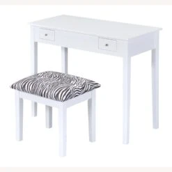 Other Vanity Desk In White Finish W/ Zebra Design Stool 29 Other Vanity Desk In White Finish W/ Zebra Design Stool -Home Furnishings Store 1500 1500 frame 0 2398