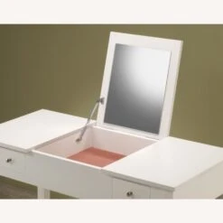 Other Vanity Desk In White Finish W/ Zebra Design Stool 32 Other Vanity Desk In White Finish W/ Zebra Design Stool -Home Furnishings Store 1500 1500 frame 0 2401