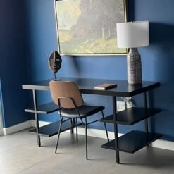 CB2 Stairway Black Wood Desk With Shelves 9 CB2 Stairway Black Wood Desk With Shelves -Home Furnishings Store 1500 1500 frame 0 2406