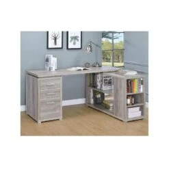Other Reversible L Desk In Weathered Grey W/ Storage Drawers 11 Other Reversible L Desk In Weathered Grey W/ Storage Drawers -Home Furnishings Store 1500 1500 frame 0 2425