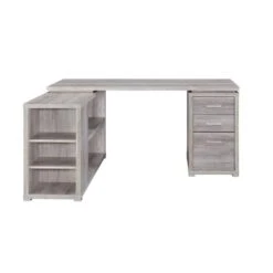 Other Reversible L Desk In Weathered Grey W/ Storage Drawers 12 Other Reversible L Desk In Weathered Grey W/ Storage Drawers -Home Furnishings Store 1500 1500 frame 0 2426