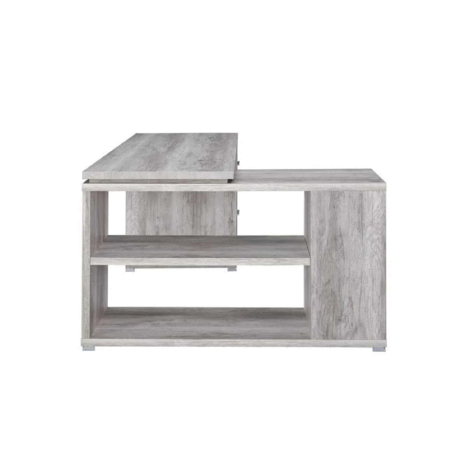 Other Reversible L Desk In Weathered Grey W/ Storage Drawers 7 Other Reversible L Desk In Weathered Grey W/ Storage Drawers - Image 5