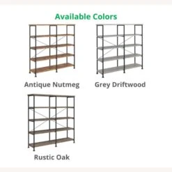 Other Antique Nutmeg Bookcase With Black Metal Frame -Home Furnishings Store 1500 1500 frame 0 249