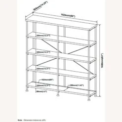 Other Antique Nutmeg Bookcase With Black Metal Frame -Home Furnishings Store 1500 1500 frame 0 251
