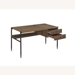 Other Writing Desk In Aged Walnut Finish W/ Outlet 24 Other Writing Desk In Aged Walnut Finish W/ Outlet -Home Furnishings Store 1500 1500 frame 0 2531