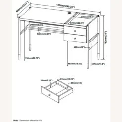 Other Writing Desk In Aged Walnut Finish W/ Outlet 26 Other Writing Desk In Aged Walnut Finish W/ Outlet -Home Furnishings Store 1500 1500 frame 0 2533
