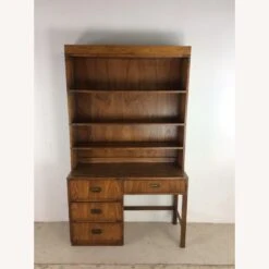 Vintage Campaign Style Writing Desk With Shelving -Home Furnishings Store 1500 1500 frame 0 2554