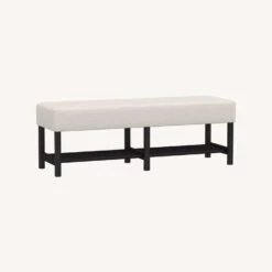 Pottery Barn Clyde Upholstered Bench,Charcoal Frame -Home Furnishings Store 1500 1500 frame 0 2732