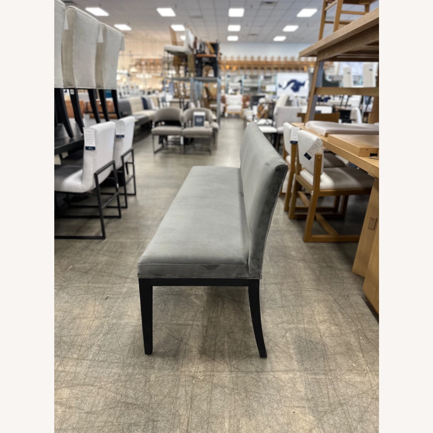 Pottery Barn Beale Velvet Dining Bench 6 Pottery Barn Beale Velvet Dining Bench - Image 4