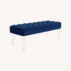 Other Bench In Navy Velvet Fabric W Clear Acrylic Legs 15 Other Bench In Navy Velvet Fabric W Clear Acrylic Legs -Home Furnishings Store 1500 1500 frame 0 2769