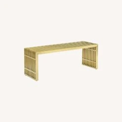 Other Modern Bench In Gold Stainless Steel Base -Home Furnishings Store 1500 1500 frame 0 2892