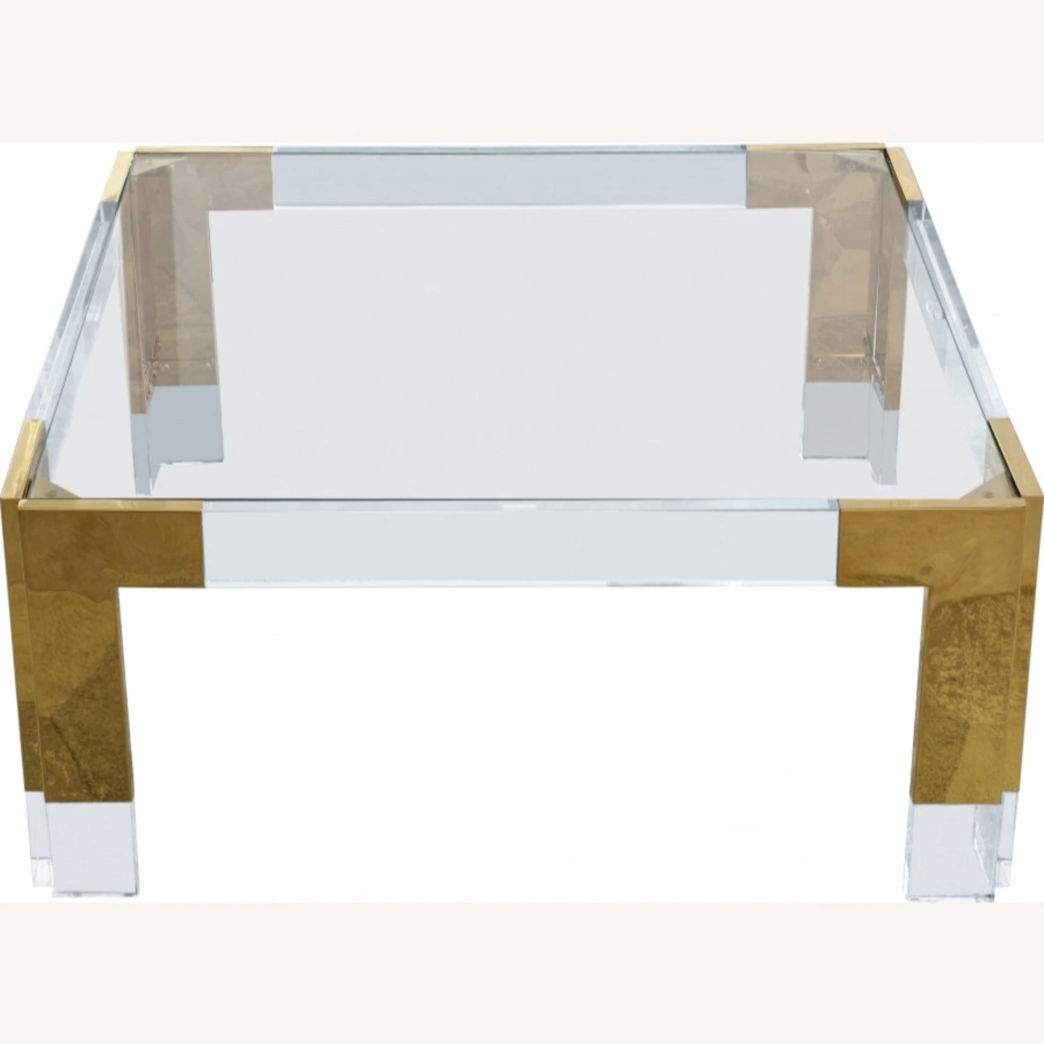 Other Coffee Table In Clear Acrylic & Gold Steel Base 7 Other Coffee Table In Clear Acrylic & Gold Steel Base - Image 5