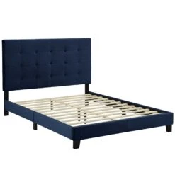 Other King Platform Bed In Midnight Blue Velvet Finish -Home Furnishings Store 1500 1500 frame 0 306