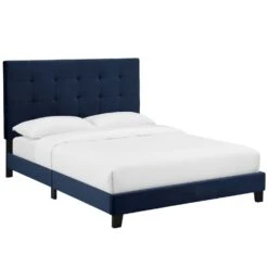 Other King Platform Bed In Midnight Blue Velvet Finish -Home Furnishings Store 1500 1500 frame 0 307