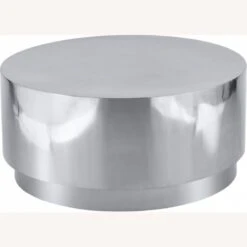 Other Coffee Table In Drum-Shaped Silver Chrome Finish -Home Furnishings Store 1500 1500 frame 0 3081