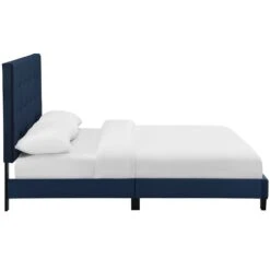 Other King Platform Bed In Midnight Blue Velvet Finish -Home Furnishings Store 1500 1500 frame 0 309