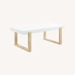 Other Coffee Table In White High Gloss Top & Natural Base -Home Furnishings Store 1500 1500 frame 0 3111